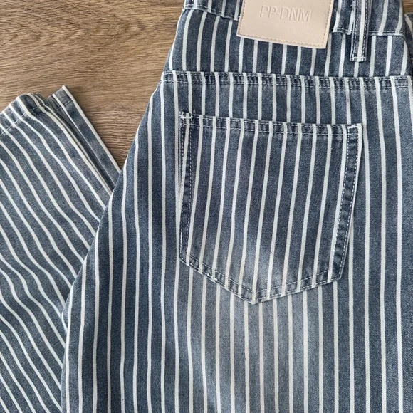 Princess Polly Blue & White Striped Wide Leg Pants - Picture 8 of 8